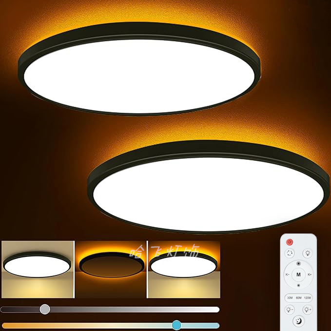 Кросс-бордерный WiFi потолочный светильник с подсветкой, ультратонкий светильник для спальни и учебы