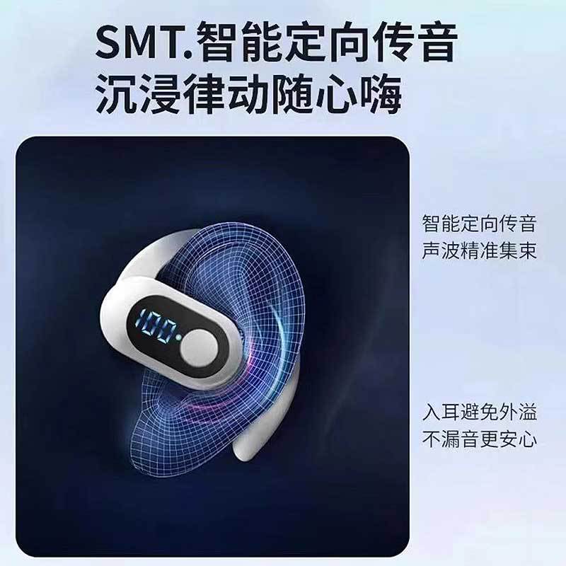 New Over-The-Ear Digital Display Wireless Bluetooth Headset, High Quality, Noise Reduction, Sports and Running, Long Battery Life, Non-In-Ear