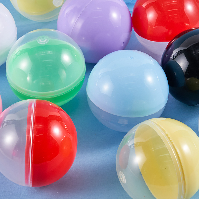 in stock Wholesale 45mm Gashapon Toys Commercial Children's Toy Accessories Translucent Full Transparent Gift Ball Shell