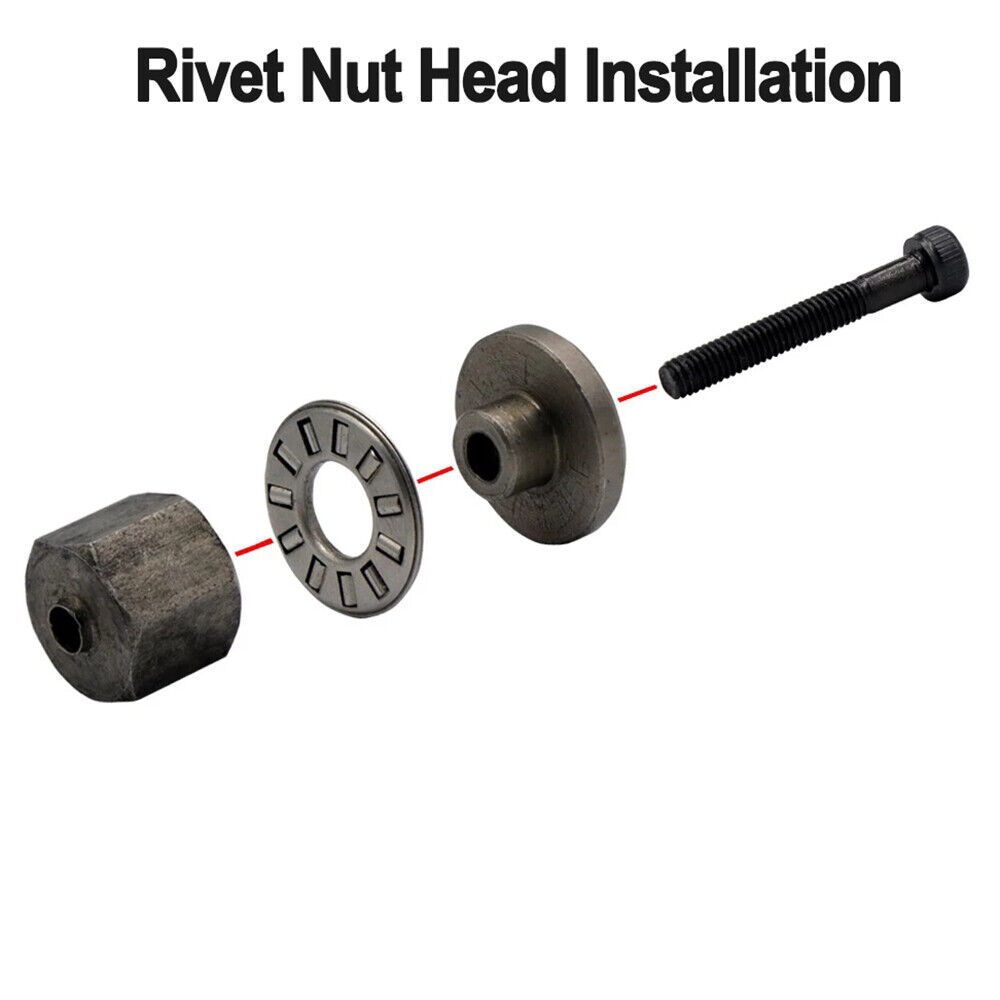 Pull female hand riveting rivet nut gun head manual electric riveting tool nut accessories M3M4M5M6M8M10