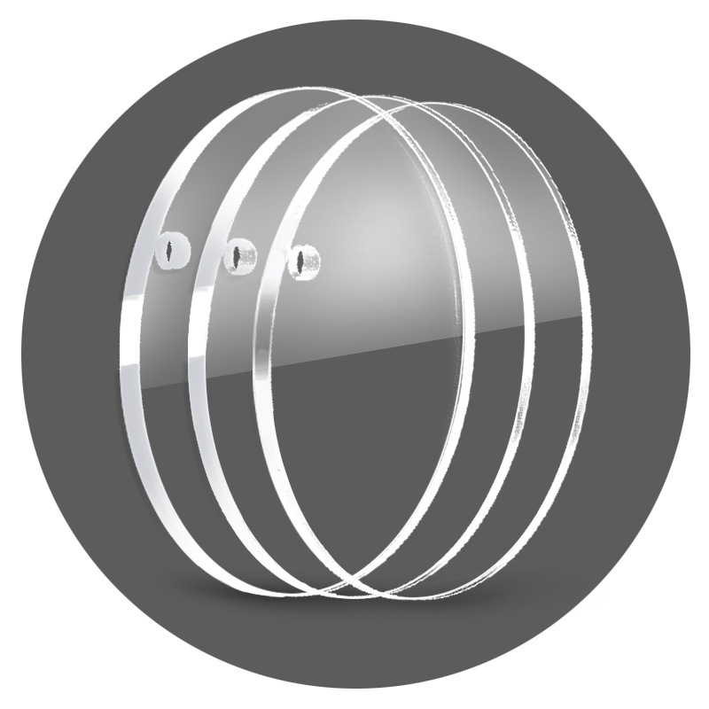 Кросс-бордовая пустая карта Гу прозрачный акриловый диск ручной работы круглый эмбрион брелок декоративный DIY подвеска