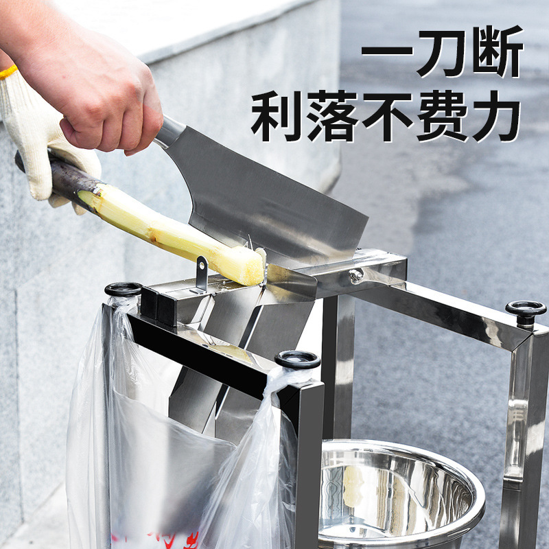 Sugar Cane Cutting Machine Stainless Steel Sugar Cane Guillotine Cutting Machine Dicing Machine Small Sugar Cane Cutting Artifact Smashing Knife Cutting Direct Sales