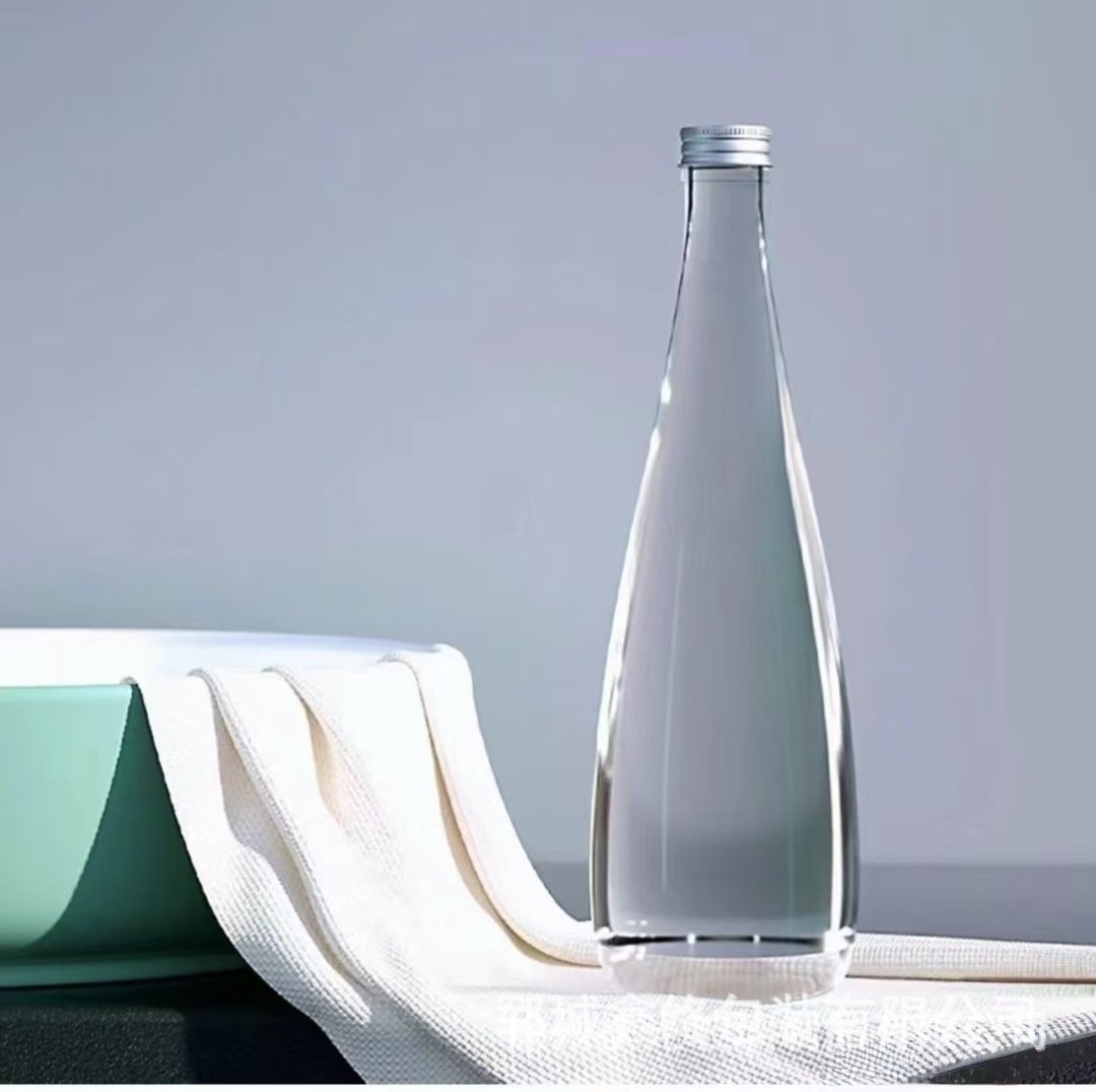 Cross-border simple birch juice water bottle beverage bottle transparent glass bottle multi-specification frosted fruit wine bottle with lid wholesale