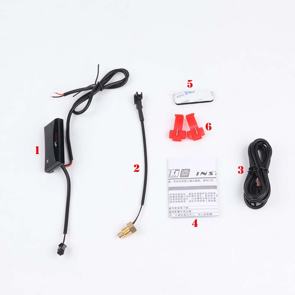 Koso Water Temperature Meter Motorcycle Universal Modified LCD Display Meter Thermometer Water Temperature Digital Display Meter JOG DIO