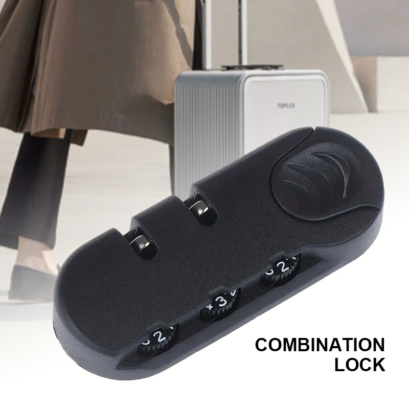 Travel password lock luggage bag lock accessories thumb lock cosmetic bag backpack satchel password accessories fixed lock