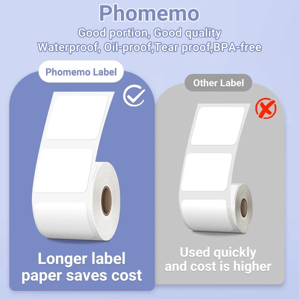 Applicable to Yaka Lai M108 cross-border Amazon Phomemo M110 M220 label paper thermal paper