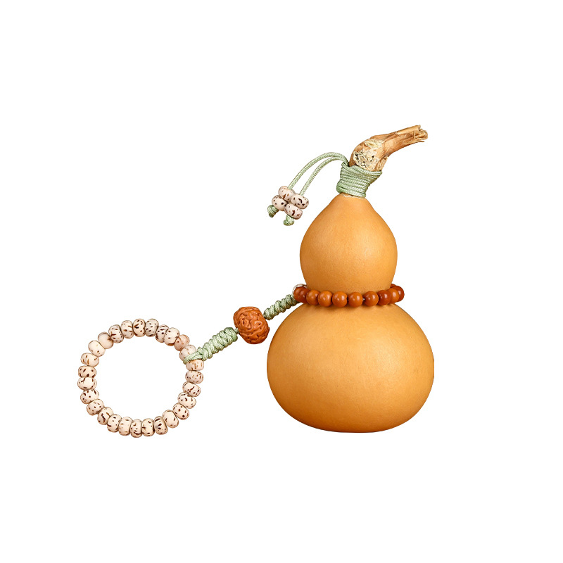 Natural small gourd handlebar car interior versatile portable decompression around finger soft plate play hand twist factory direct supply