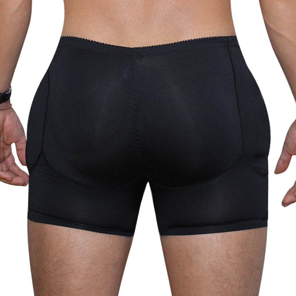 Topmelon's Popular Men's Front Egg Bag with Hole and Hip Design, Sexy Boxer Shorts A148