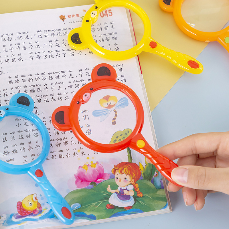 Ручное увеличительное стекло для детей, ученики детского сада и начальной школы, научные эксперименты, наблюдение за растениями, насекомыми и животными, игрушки для наблюдения и исследования