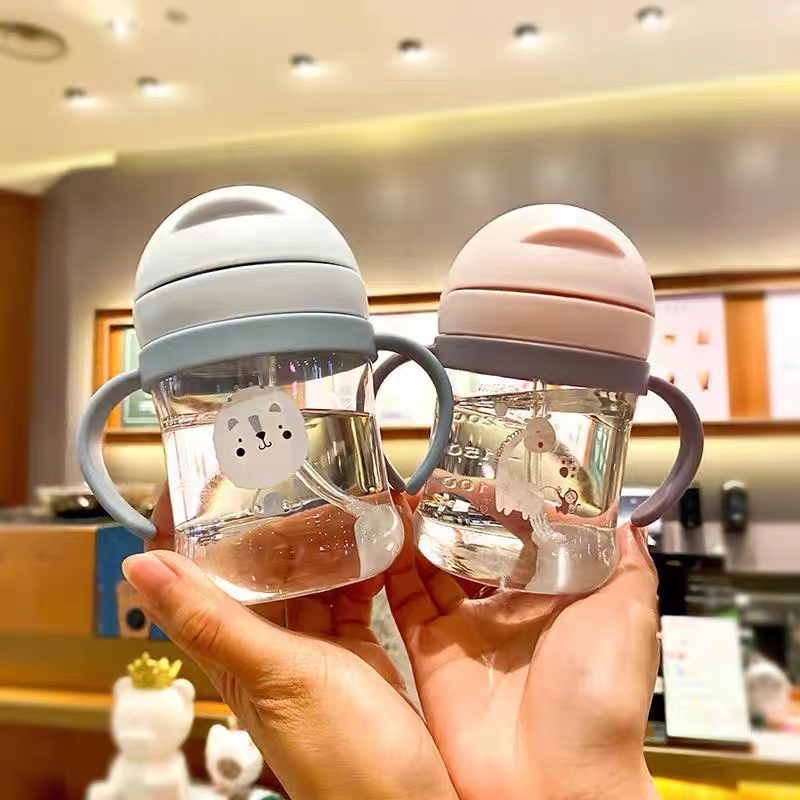 Children's straw Cup maternal and child supplies foreign trade wholesale kindergarten baby drinking cup baby special children's water Cup
