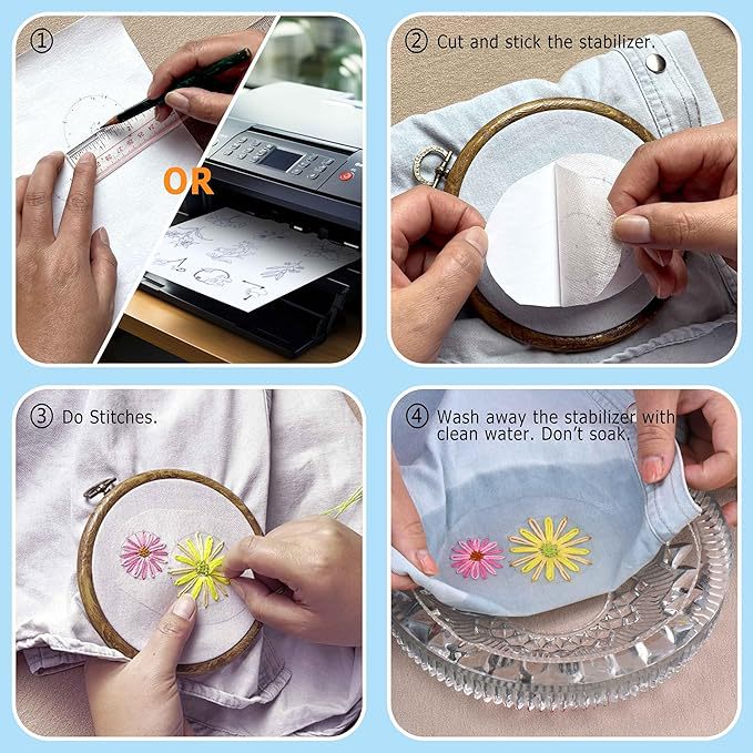 Environmentally Friendly Cross-Border Adhesive Non-Woven Fabric Self-Adhesive Water-Soluble DIY Embroider Water-Soluble Cloth Water-Soluble Paper