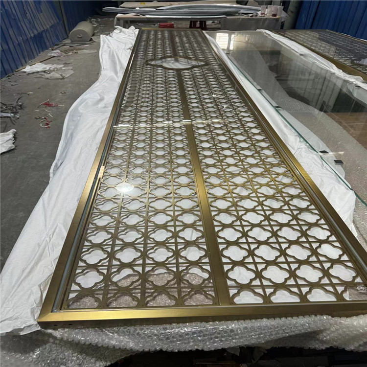 Перегородка из нержавеющей стали, металлическая, с лазерной резкой, для входа в гостиную