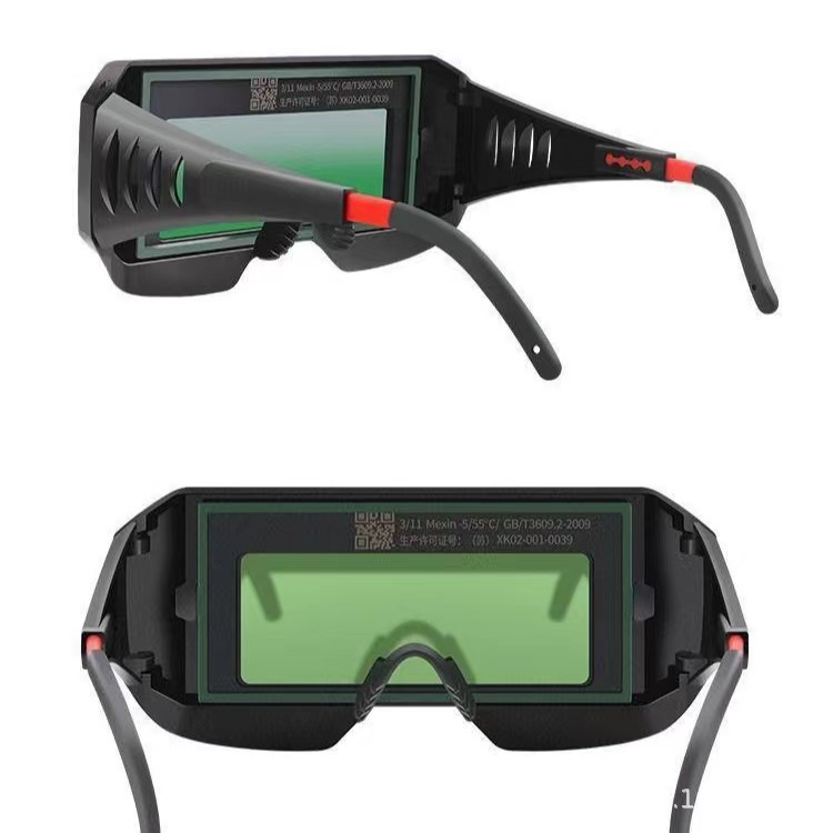 Automatic dimming welding glasses welder goggles welding argon arc welding anti-glare anti-impact welding protective glasses