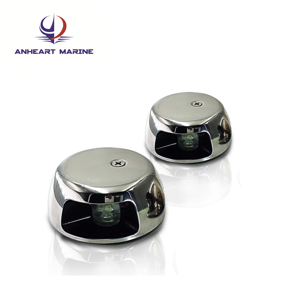Red Green Boat Sidelight Led Navigation Light Signal Light Yacht Light Marine Navigation Light Stainless Steel 12Vdc