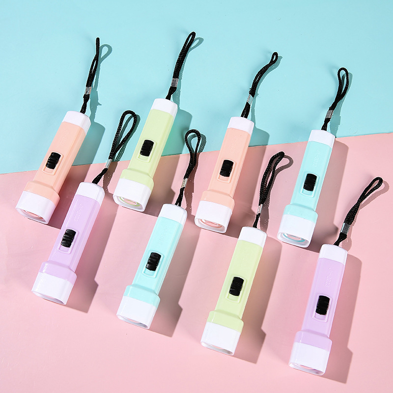 New Bright jelly color small flashlight strong light flashlight LED wholesale practical small household appliances small gift