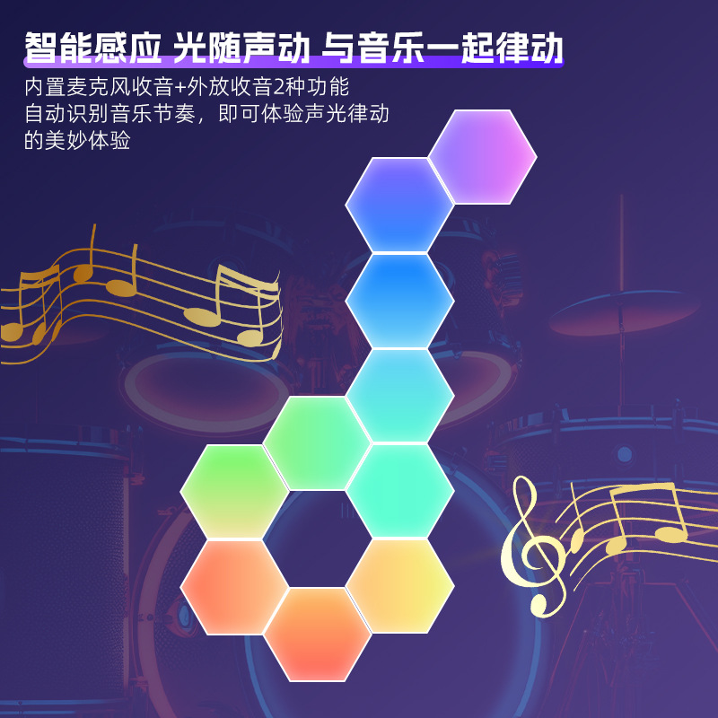 Gaming Light with USB E-Sports Atmosphere Light Odd Light Board Light Bedroom Quantum Light DIY Decorative Light Indoor Wall Light Wholesale