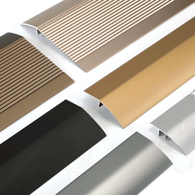 Aluminum Alloy Floor Threshold Transition Strip for Tile Slope, Door Seam Gap, Wholesale