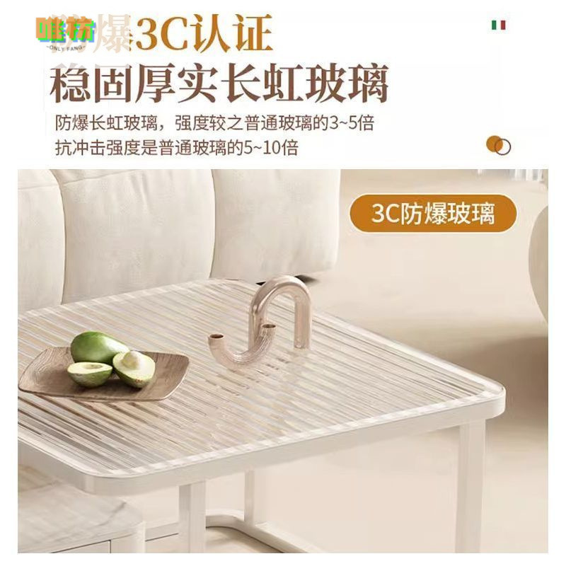 Cream Style Design Slate Coffee Table Cream Style White Slate Coffee Table Combination Light Luxury Small Apartment Living Room Home Coffee Table