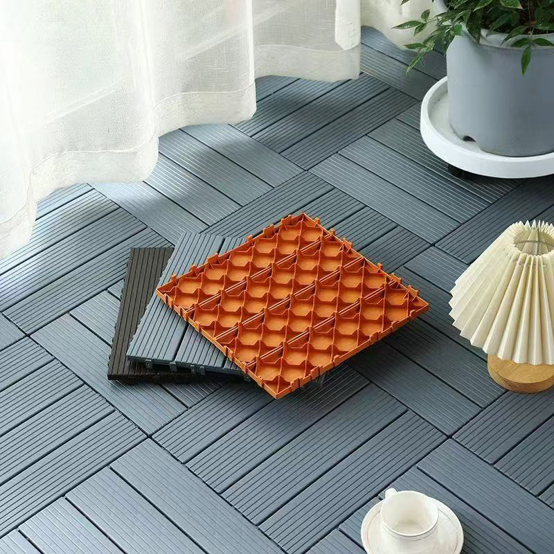 Plastic Wood Flooring Ecological Wood Board Wood Plastic Outdoor Anti-corrosion Balcony Patio Terrace Garden Outdoor Waterproof Solid Sheet