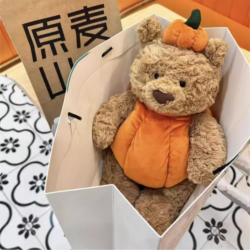 Domestic Jellycat Nip Brand Jelly Halloween Barcelona Bear Pumpkin Bear Cute Toy Gift