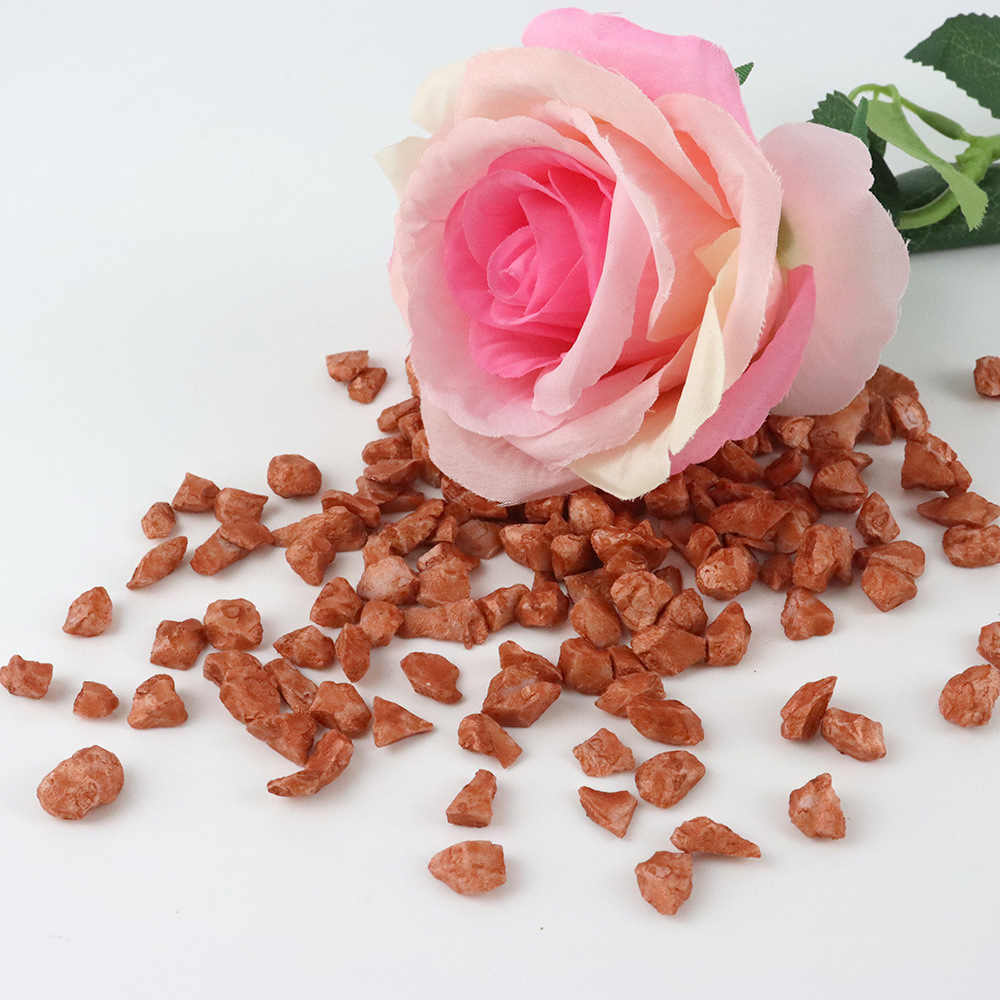 Chocolate Glass Raw Stone Decorative Gravel Permeable Flooring Aromatherapy Accessories Glass Colored Stone Handmade DIY