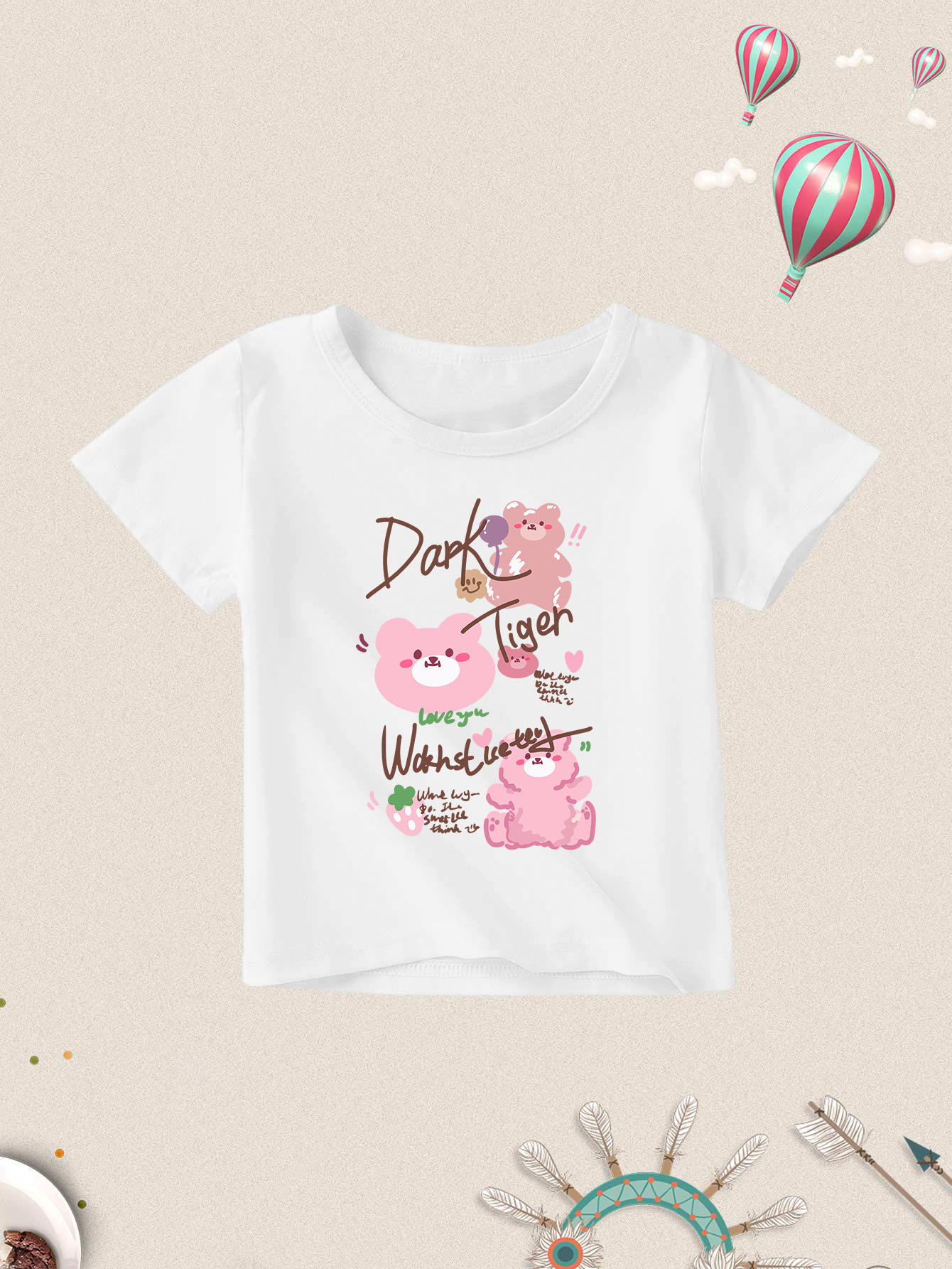 [Обработка и настройка] Amazon Aliexpress Европейский и американский экспорт Temu трансграничные, вязаные футболки с круглым вырезом и короткими рукавами для мальчиков и девочек