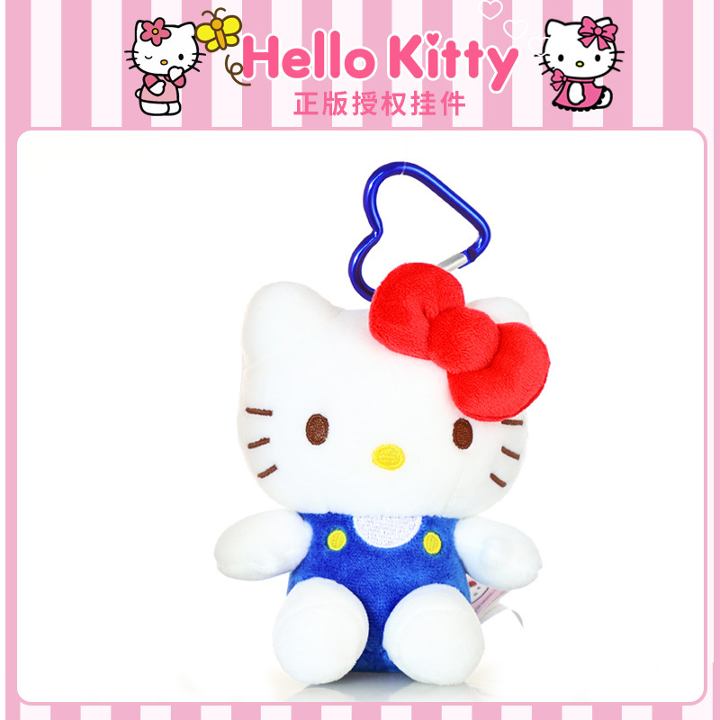 Authentic Sanrio Hellokitty Hello Kitty Bag Pendant Plush Doll Keychain School Bag Pendant Doll