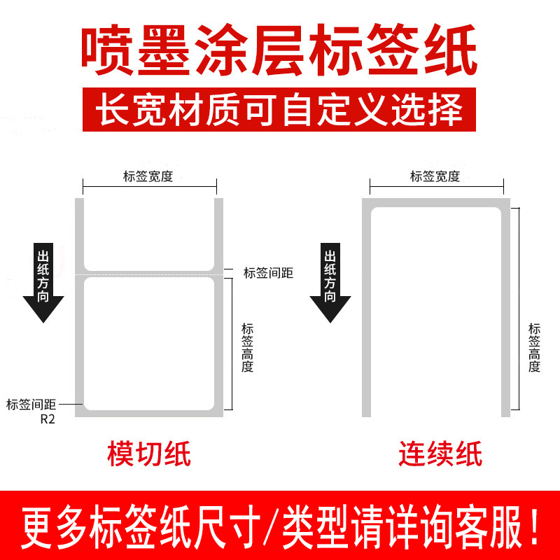 Meow Meow machine wrong question printing paper blank journal sticker 57*30 three-proof thermal continuous adhesive label paper
