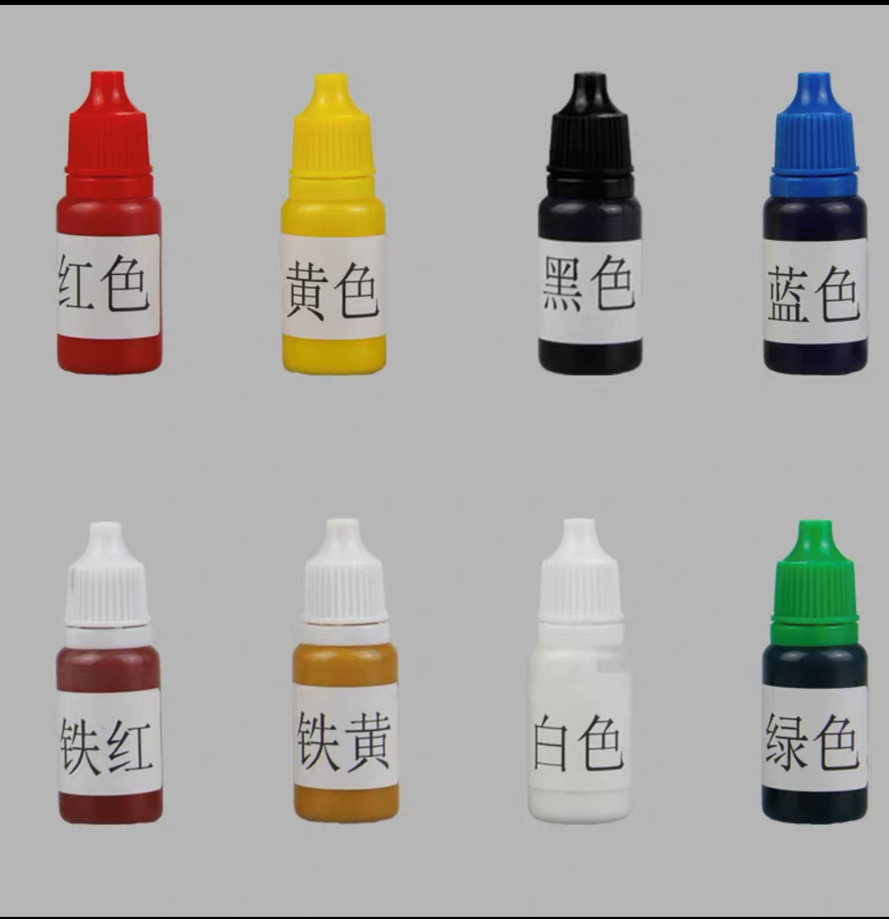 Cream raw glue with color paste 8 color matching packaging 10/50/100ml white separate packaging series