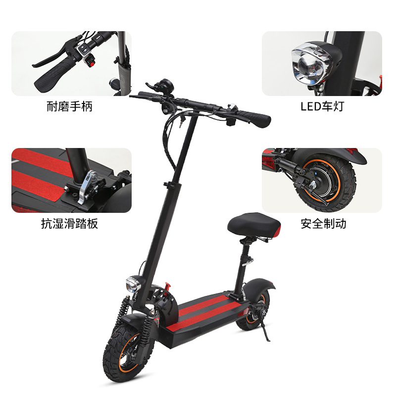 Amazon's New 10inch Electric Adult Scooter Folding Mobility Two-Wheel Scooter Electric Bicycle Wholesale