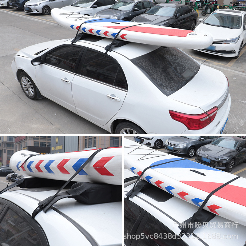 Surfboard Kayak Paddle Board Soft Roof Rack Sup Paddle Board Hard Board Boat Travel Bracket Frame Punch-Free Soft Cushion