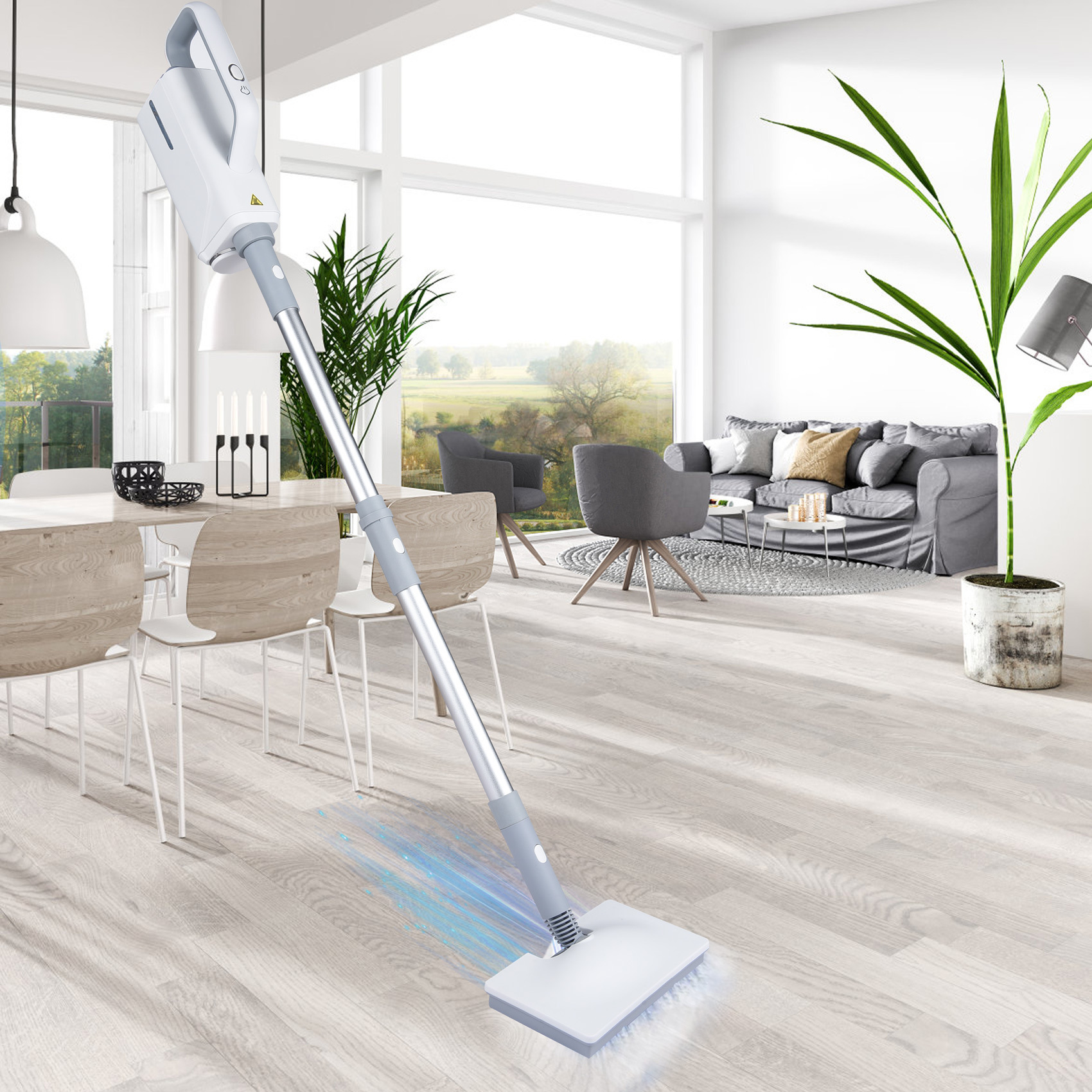 Cross-border Amazon household multifunctional electric steam mop high temperature steam cleaner handheld mopping machine