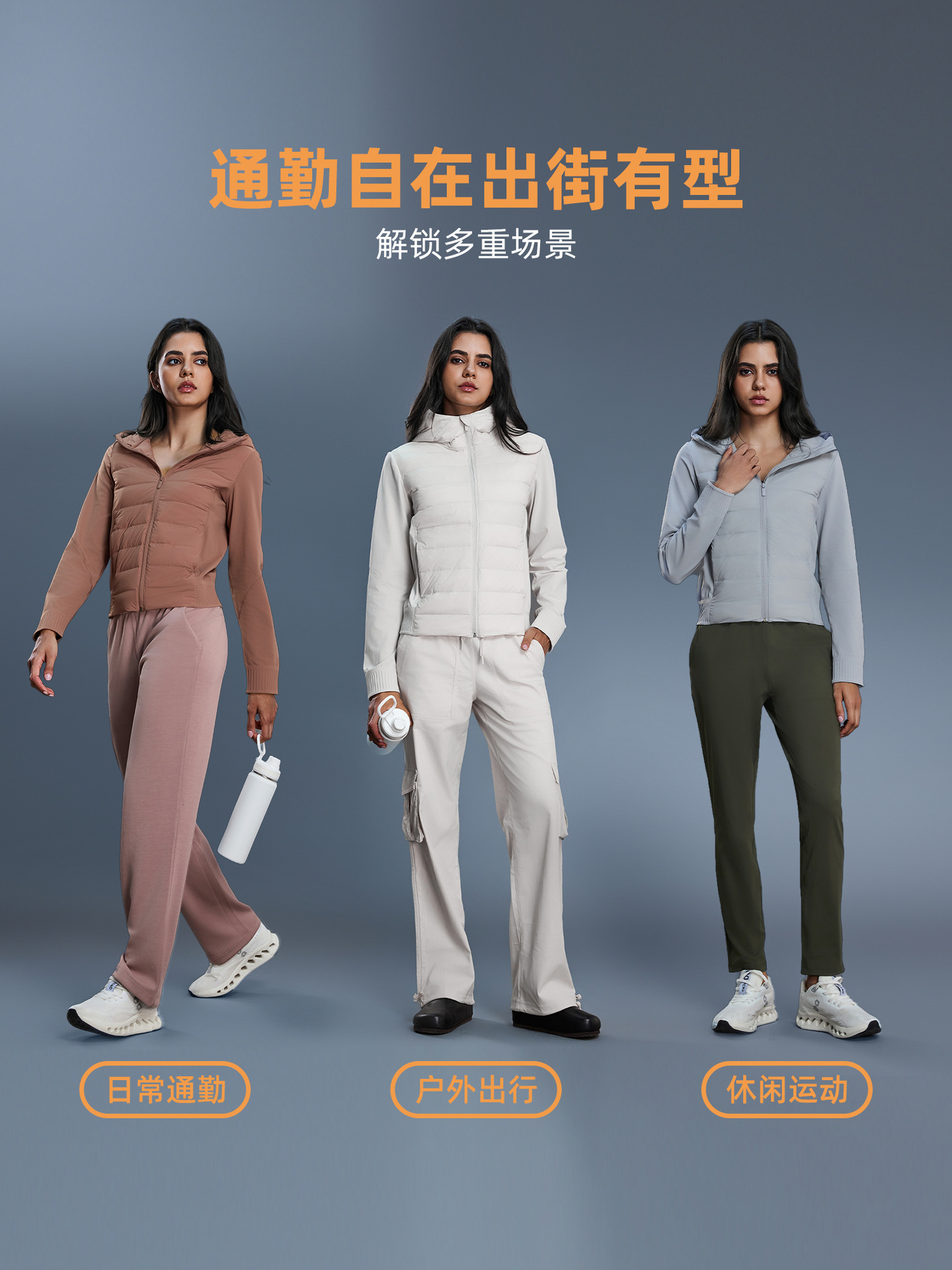 Autumn and winter new lightweight hooded down jacket women's short windproof waterproof warm sports fitness coat DAW008