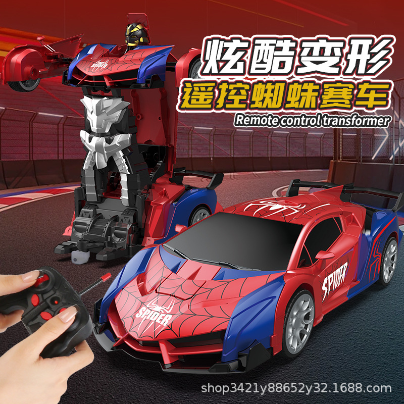 One-Click Transformation Spider Remote Control Car Transformation Robot King Kong Toy [if You Need to Change the Version, Please Contact Customer Service]