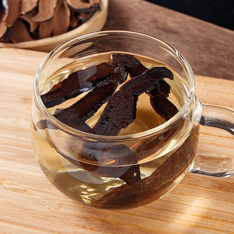 Ganoderma lucidum slices wholesale handmade slices basswood bags Ganoderma lucidum Dabie mountain Ganoderma lucidum purple health tea bubble water wine