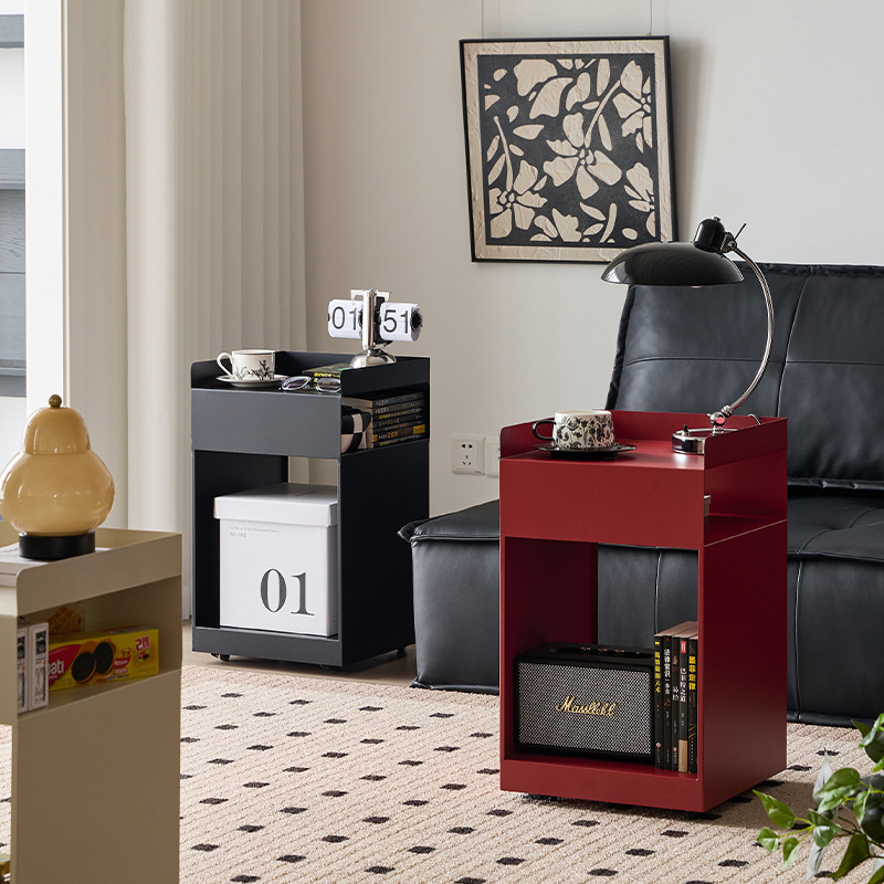 Маленький мобильный боковой столик, гостиная, домашняя интернет-знаменитость, кофейный столик, спальня, средний древний тумбочка, передвижная тележка, боковой шкаф для дивана