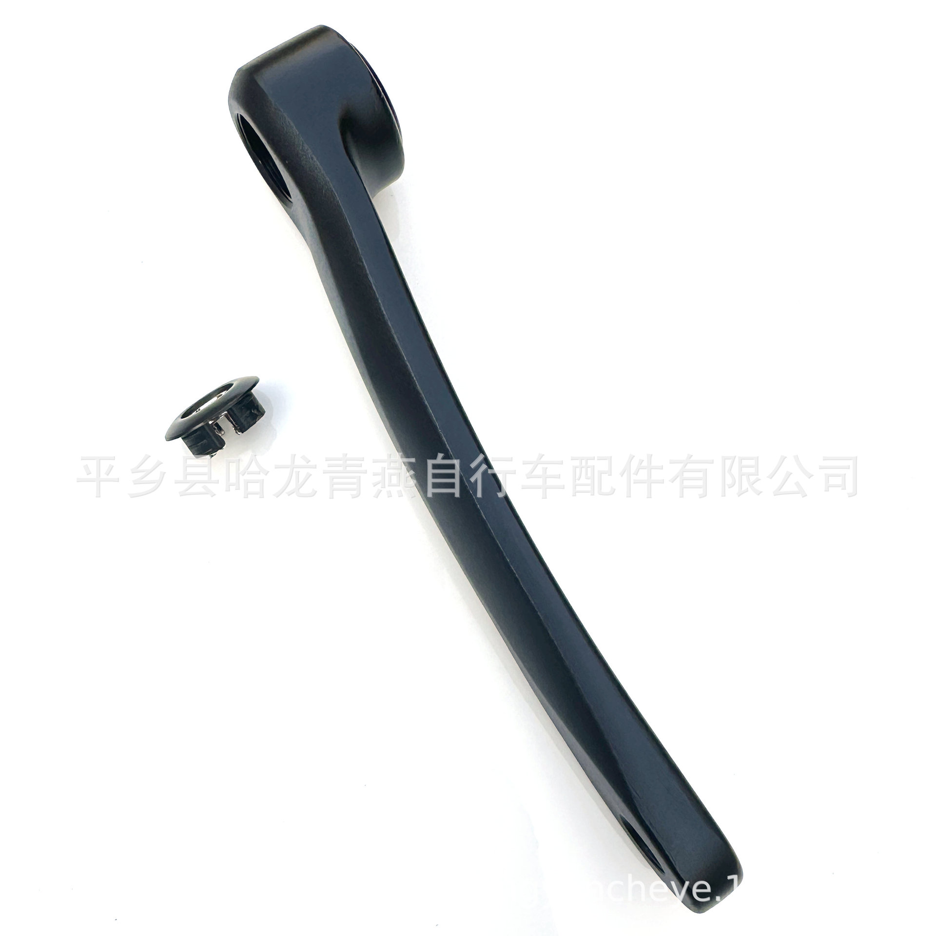 Mountain bike aluminum crank bicycle wheel plate crutch folding car tooth plate crank left 170 long crank aluminum crutch accessories