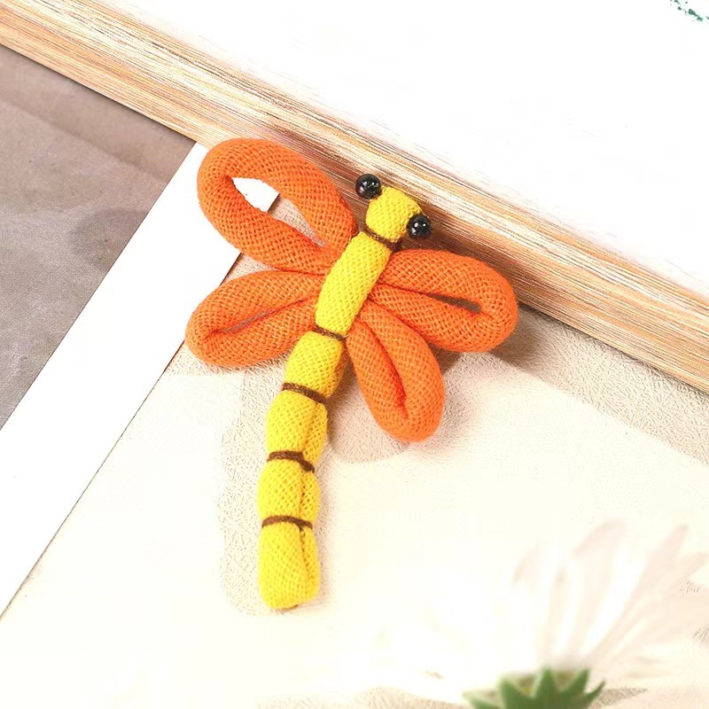 New Fabric Dragonfly Brooch Cartoon Animal Accessories Pendant DIY Cute Japanese Bag Accessories Accessories