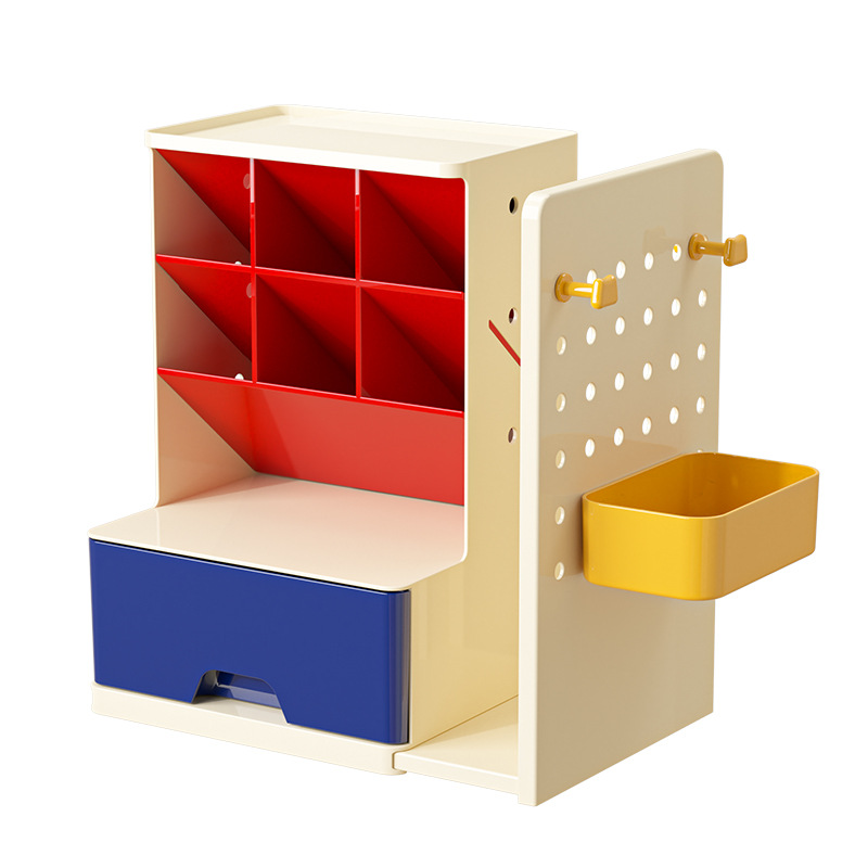 Eight Generation Flexible Telescopic Cave Board Book Stand Oblique Pen-holder High Color Value Storage Box for Student Office Desktop