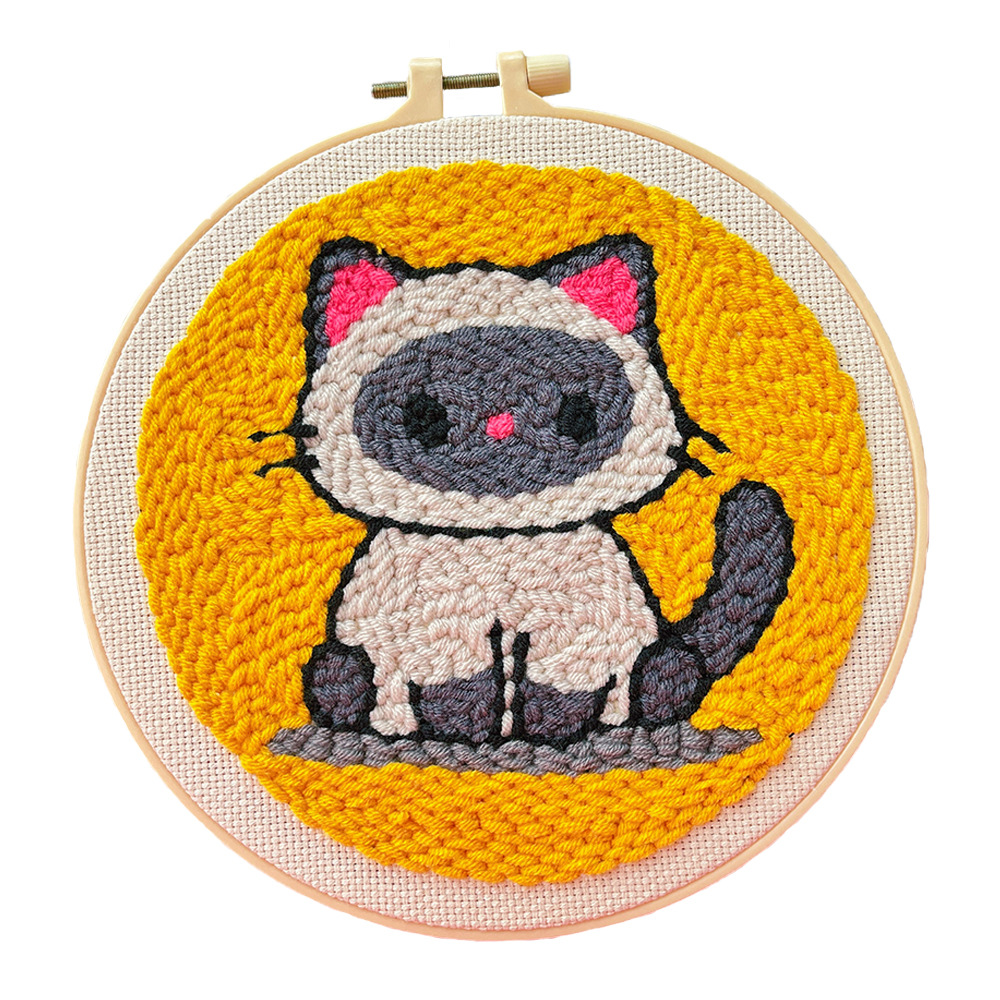 Russian Poke Embroider Hand Embroider DIY Wool Painting Embroider Poke Material Package Cross Stitch Prodigal Pendant