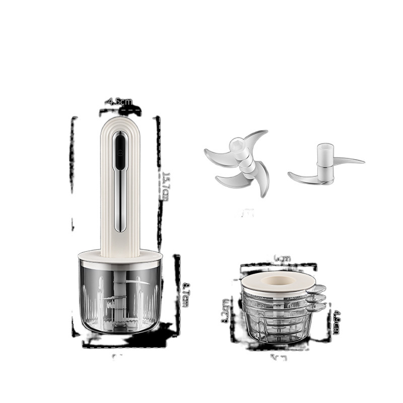 Household Baby Food Supplement Machine Wireless Electric Kitchen Multi-Function Meat Grinder Cooking Machine Small Seasoning Machine
