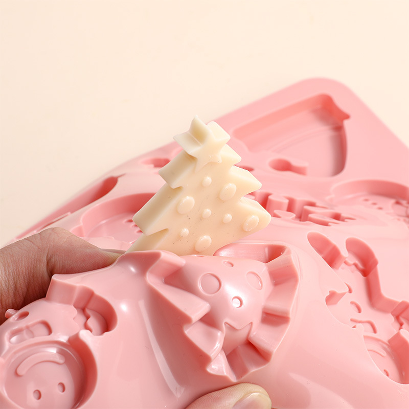 New Christmas Bell Christmas Series Chocolate Mousse Food Grade Silicone Biscuit Christmas Silicone Mold