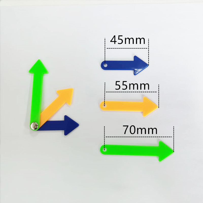 Children's Enlightenment Toy Clock Rotating Plastic Minute Hand Hour Hand Intellectual Development Plastic DIY Accessories Teaching Clock