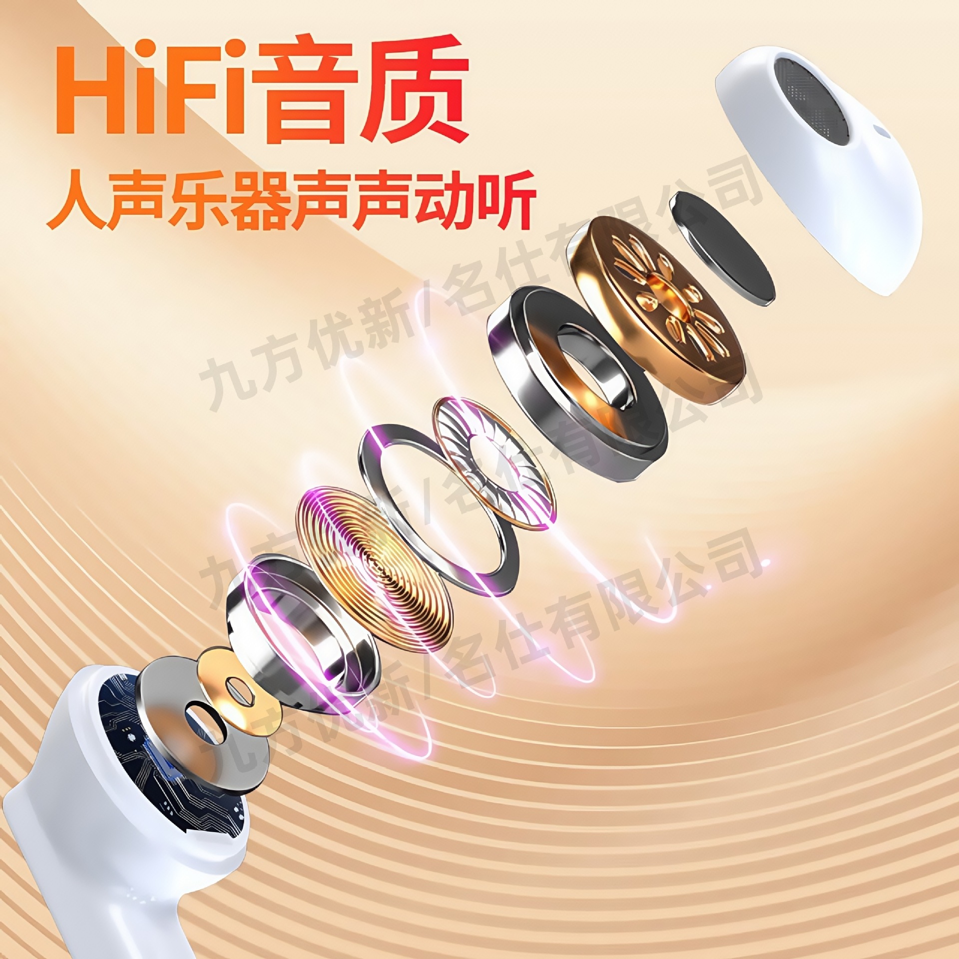 2025 New Cross-Border Bluetooth Smart Translation Earphones, Two-Way Real-Time Conversation Simultaneous Translation Earphones, In-Ear Type