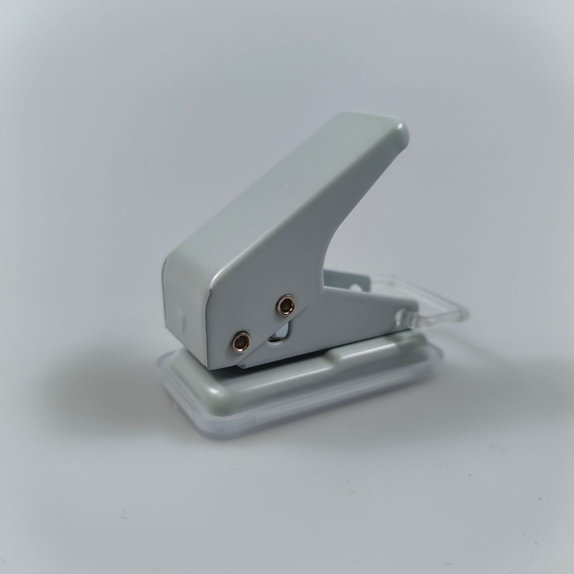 Macaron color metal mini single hole ring dry puncher cute student stationery office loose leaf puncher