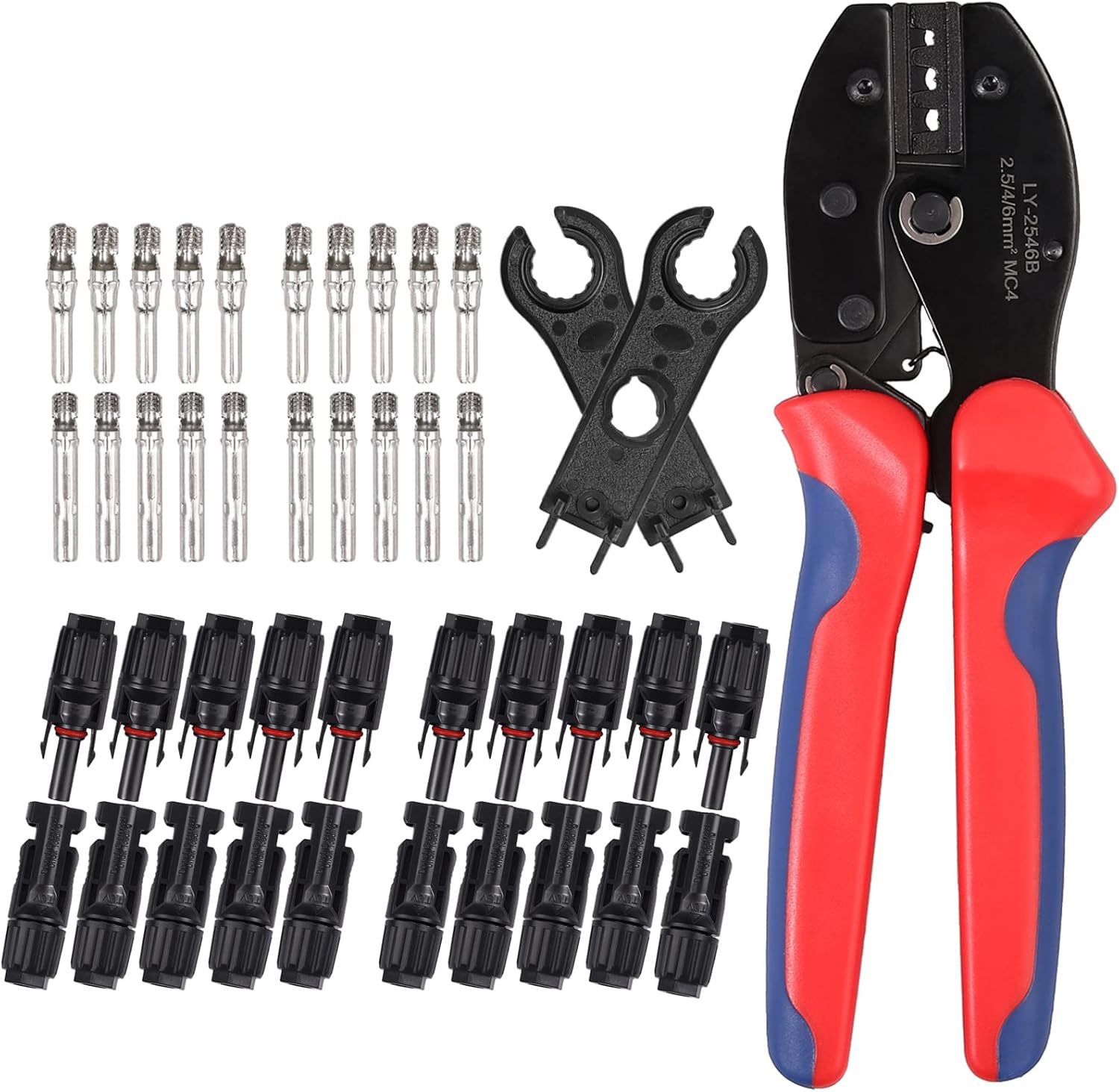 Garllen солнечная обжимная плоскогубцы комплект солнечных разъемов для 2,5/4,0/6,0