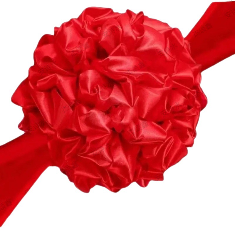 Big red flower supplies flower ball cut color flower ball opening ceremony cut flower ball ribbon ceremony props opening cut color