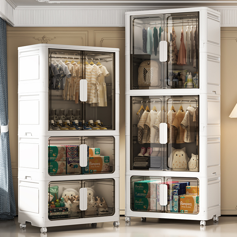 Шкаф для одежды для детей шириной 60-80 см, складной шкаф для хранения