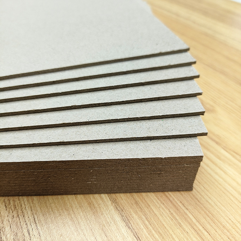 Yiwu Customized 2mm Industrial Cardboard Double-Sided Gray Cardboard Luggage Padded Cardboard DIY Thick Cardboard