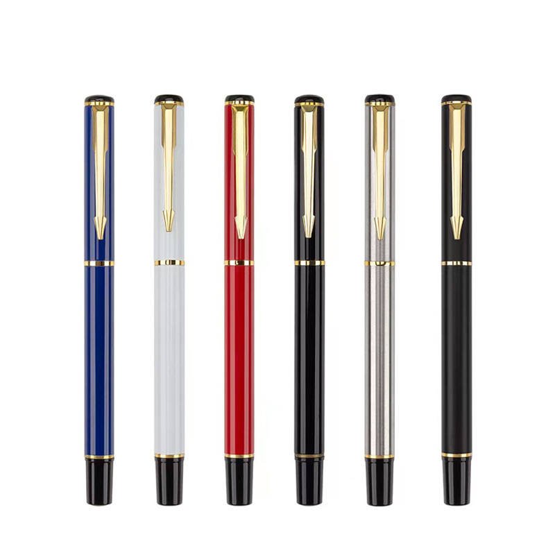 Students with metal gel pen laser logo ball pen office supplies business sign pen manufacturers wholesale